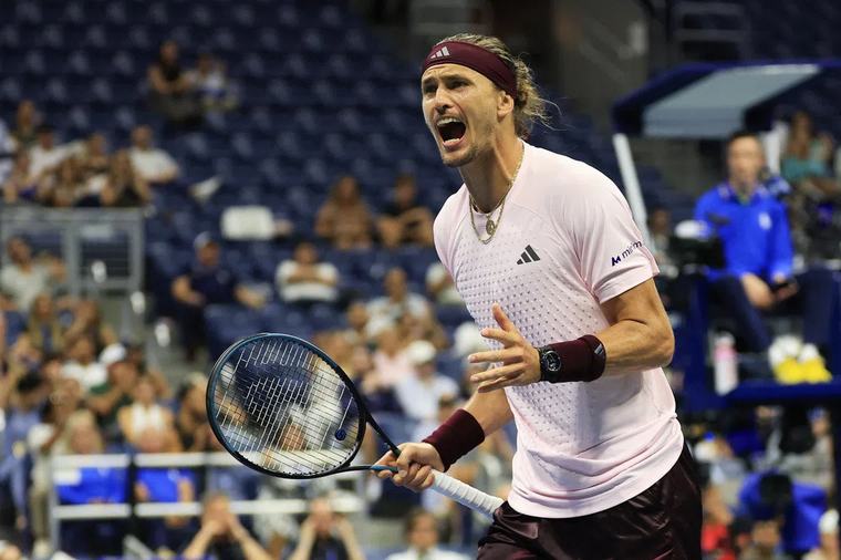 Alexander Zverev goes the distance again at US Open as Gael Monfils bows out