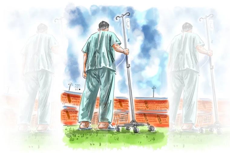 When cancer came to play, Andy laced up his boots