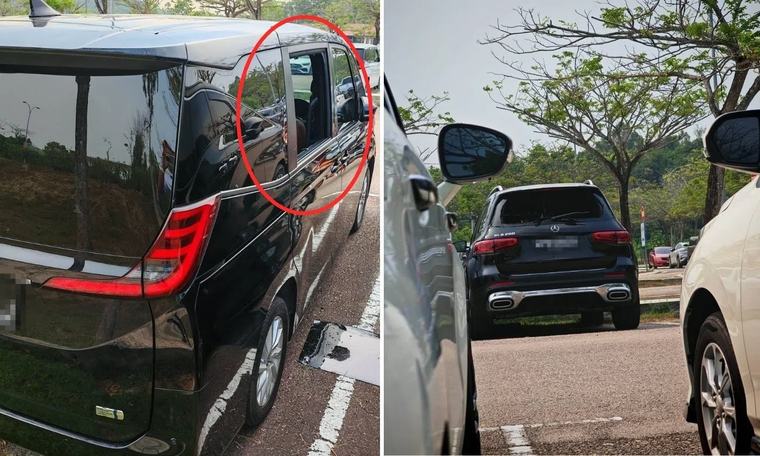 Netizen warns S’poreans to be careful after seeing 3 S’pore-registered cars broken into in broad daylight at Desaru carpark