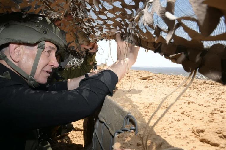 Netanyahu says Israel ‘not retreating’ during Gaza visit