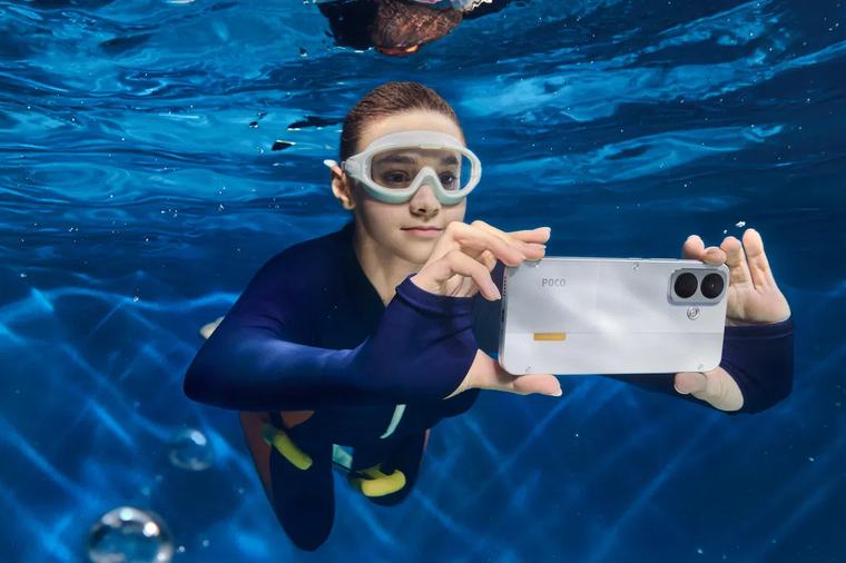 Poco X8 defies its mid-range class with an IP69K water-resistant body, available in Singapore