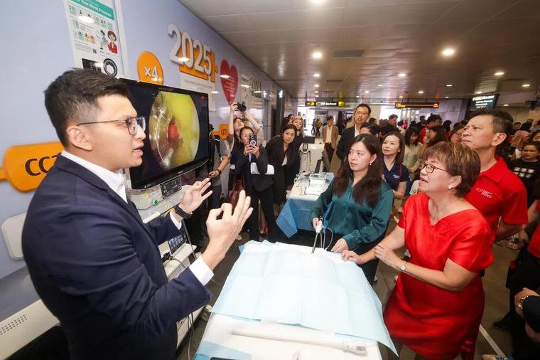 走入海湾舫地铁站 艺术与医疗展助你“守护心脏”